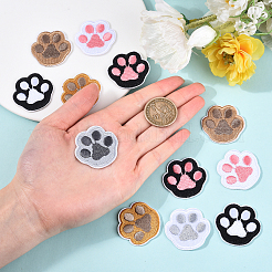 35pcs 7 Colors Polyester Computerized Embroidery Cloth Iron on/Sew on Patches&nbsp;DIY-CJ0001-86
