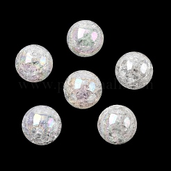 Bubblegum AB Color Transparent Crackle Acrylic Round Beads&nbsp;CACR-R011-20mm-03