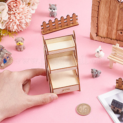Mini Wood Storage Rack Furniture Model&nbsp;AJEW-WH0419-70