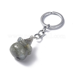 Natural Labradorite Keychains&nbsp;KEYC-P011-04P-09