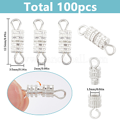 100Pcs Alloy Screw Clasps&nbsp;FIND-SC0012-07S