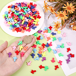 300Pcs Spray Painted Acrylic Beads&nbsp;ACRP-HY0001-05