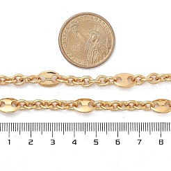 Brass Oval Link Chain Necklaces for Women&nbsp;NJEW-F329-01G