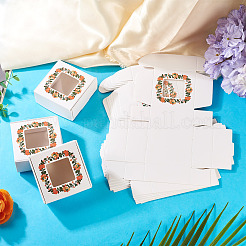 White Cardstock Flower Printed Paper Packaging Mailer Boxes&nbsp;CON-TAC0022-01