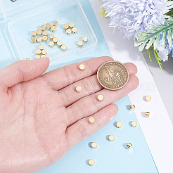 50Pcs Brass Beads&nbsp;KK-BBC0027-40G
