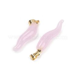 Handmade Lampwork with Brass Pendants&nbsp;KK-Q095-02B-M