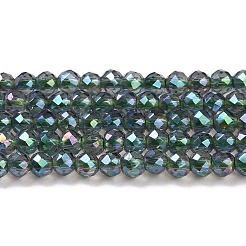 Electroplate Transparent Glass Beads Strands&nbsp;X1-GLAA-H021-01B-FR01