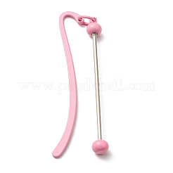Iron & Alloy Bookmarks with Beadable Bar Pendant&nbsp;AJEW-G055-02B