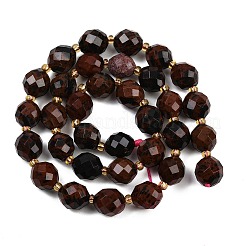 Natural Mahogany Obsidian Beads Strands&nbsp;G-N342-149I-08