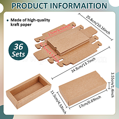 Kraft Paper Folding Drawer Boxes&nbsp;LS-CON-WH0110-66A
