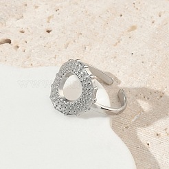 304 Stainless Steel Cuff Open Rings for Women&nbsp;LS-RJEW-L341-04B-P
