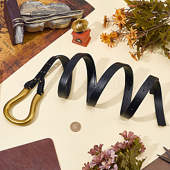 Imitation Leather Tie Knot Chain Belts with Golden Tone Alloy Clasps&nbsp;AJEW-CL0003-05A