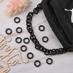 Opaque Spray Painted Acrylic Linking Rings&nbsp;OACR-S021-26A-C01