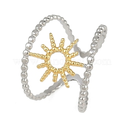 304 Stainless Steel Cuff Rings&nbsp;RJEW-H254-01GP