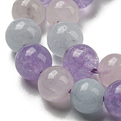 Natural Aquamarine & Rose Quartz & Amethyst Beads Strands&nbsp;G-D0013-68-6MM