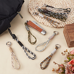 12Pcs 6 Styles Polyester & Spandex Parachute Cord Pendant Decorations&nbsp;HJEW-FG00041