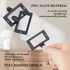 25Pcs Rectangle Zinc Alloy Label Frame Card Holder&nbsp;AJEW-FH0008-75C