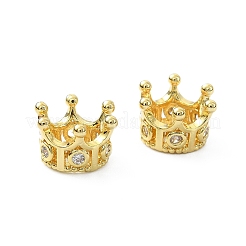 Brass Rhinestone European Beads&nbsp;KK-P232-22G