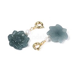 Natural Myanmar Jade & Natural Pearl Pendant Decorations&nbsp;G-T143-46A