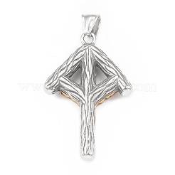 304 Stainless Steel Pendants&nbsp;STAS-G303-20AB