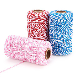 3 Rolls 3 Colors Two Tone Cotton String Threads&nbsp;OCOR-TA0002-24