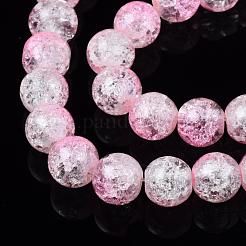 Baking Paint Crackle Glass Bead Strands&nbsp;CCG-S001-8mm-02
