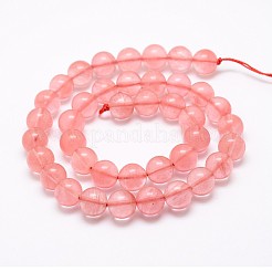 Cherry Quartz Glass Bead Strands&nbsp;G-G735-44-4mm