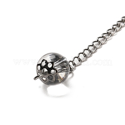 Natural Quartz Crystal Triangle Dowsing Pendulum Pendants&nbsp;G-G022-01AS-08