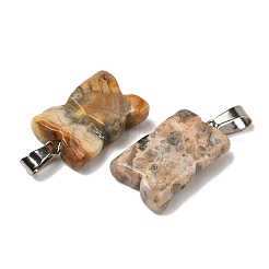 Natural Crazy Agate Pendants&nbsp;G-B127-09P-03