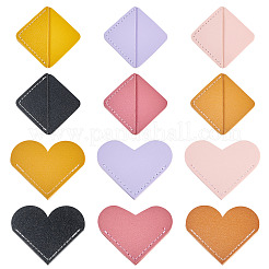 12Pcs 2 Styles Imitation Leather Book Corner Protectors&nbsp;AJEW-TA0001-99