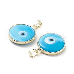 Handmade Evil Eye Lampwork Pendants&nbsp;LAMP-F031-02G-05