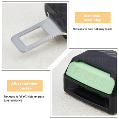 8Pcs 3 Style ABS Car Seatbelt Plug&nbsp;AJEW-FH0001-84