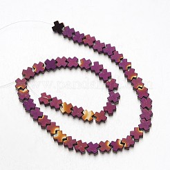 Electroplate Non-magnetic Synthetic Hematite Bead Strands&nbsp;G-F300-51-04