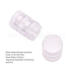 Plastic Bead Storage Containers with Lids and 30PCS Mini Storage Jars&nbsp;X-C020Y