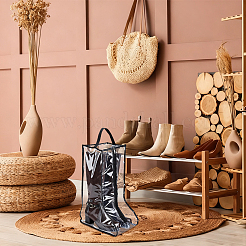 Clear PVC Plastic Shoes Storage Zipper Bags with Handles&nbsp;ABAG-WH0045-71B