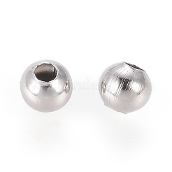 Non-Tarnish 304 Stainless Steel Round Seamed Beads&nbsp;A-STAS-R032-2mm