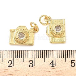 Brass Pave Cubic Zirconia Pendants&nbsp;X-KK-Z120-58A-G