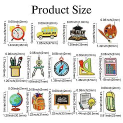 28Pcs 14 Styles Teachers' Day Double-sided Printed Acrylic Pendants&nbsp;OACR-CJ0002-13