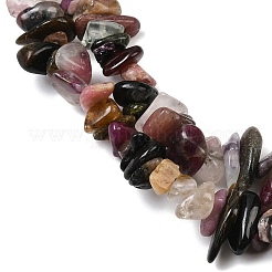 Natural Multicolor Tourmaline Beads Strands&nbsp;G-F328-28-01