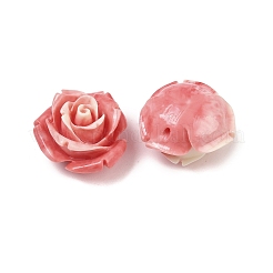 Synthetic Coral Dyed Carved Beads&nbsp;SHEL-Z003-03F