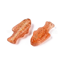 Baking Paint Transparent Glass Beads&nbsp;DGLA-N018-22E