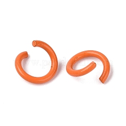 Spray Painted Iron Open Jump Rings&nbsp;IFIN-T017-04B-18