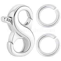 1Pc Sterling Silver Double Opening Lobster Claw Clasps&nbsp;STER-BBC0009-56B