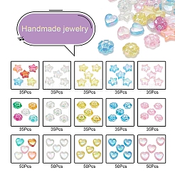 600Pcs 15 Styles Transparent Acrylic Beads&nbsp;TACR-YW0001-36