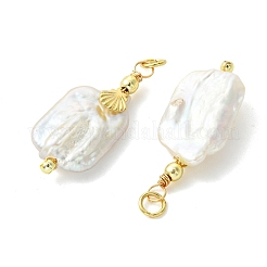 Natural Baroque Keshi Pearl Pendants&nbsp;PALLOY-JF05523