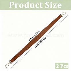 2Pcs PU Leather Bag Handles&nbsp;FIND-CL0002-16A