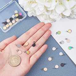 PVD Vacuum Plating 304 Stainless Steel Charms&nbsp;EJEW-UN0001-40B