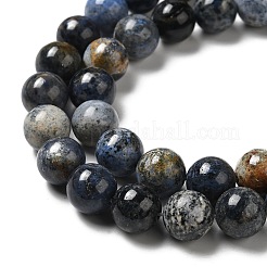 Natural Dumortierite Quartz Beads Strands&nbsp;G-H298-A06-04