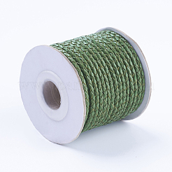 Round Braided Cowhide Cords&nbsp;WL-L009-01O