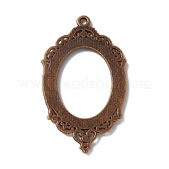 Zinc Alloy Pendant Cabochon Settings&nbsp;FIND-WH050-70R